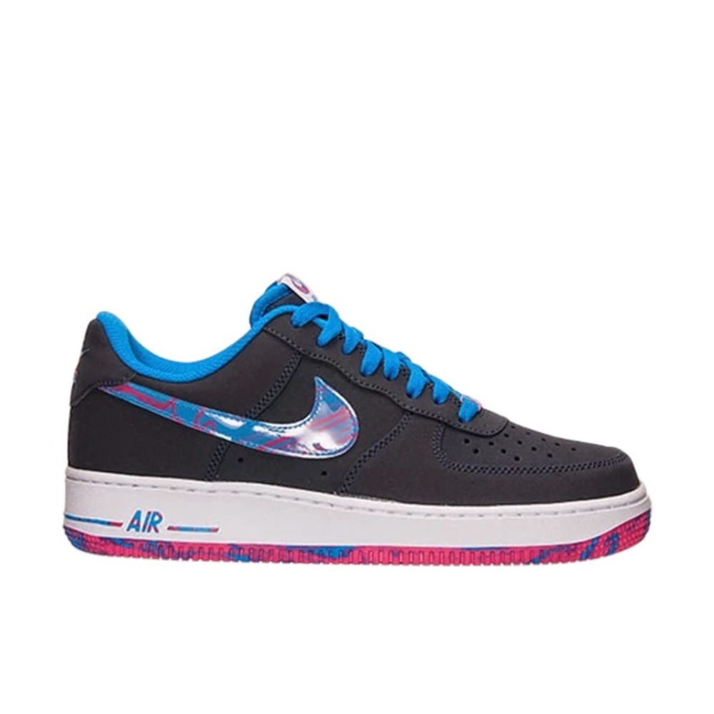 Nike Air Force 1 Low Marble Swoosh Blue Pink Men’s Size 10 Great Condition